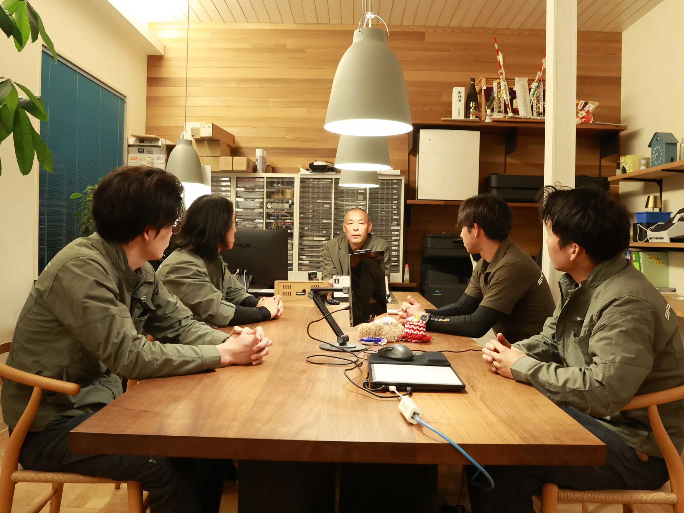 社内ミーティングの様子